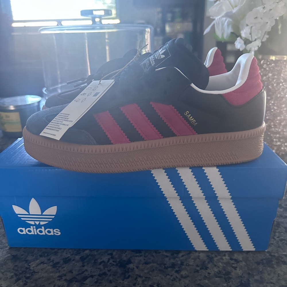 Adidas Kids Shoes - Black and Red